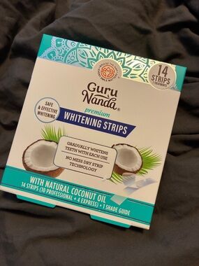 NWT Guru Nanda Premium Coconut Whitening Strips – 14 strips